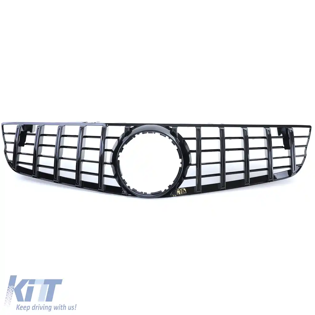 Grilă sport neagră lucioasă potrivită pentru Mercedes SL R230 Facelift 08-12-image-6201880