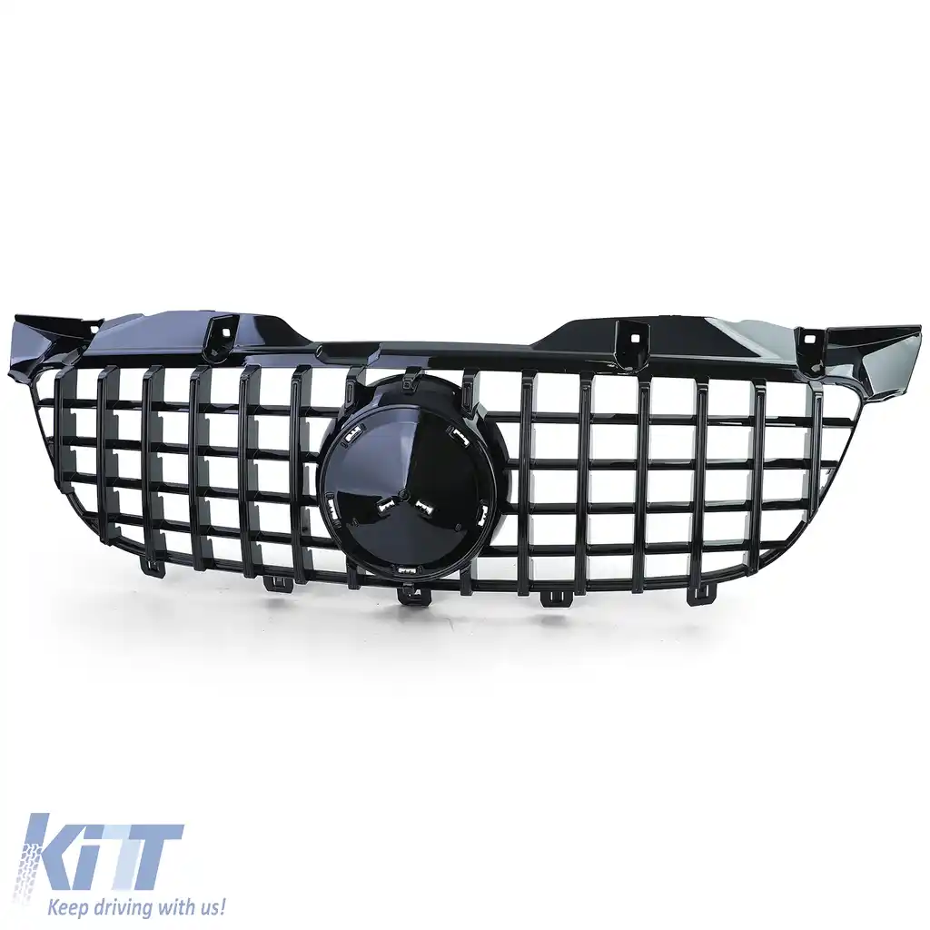 Grilă sport neagră lucioasă, potrivită pentru Mercedes Sprinter W906 pre-facelift 06-13-image-6203729