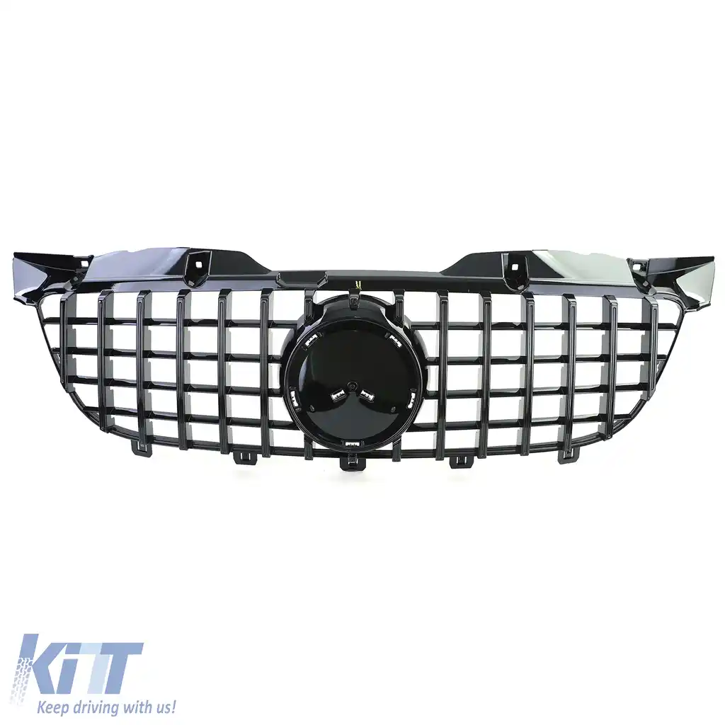 Grilă sport neagră lucioasă, potrivită pentru Mercedes Sprinter W906 pre-facelift 06-13-image-6203733