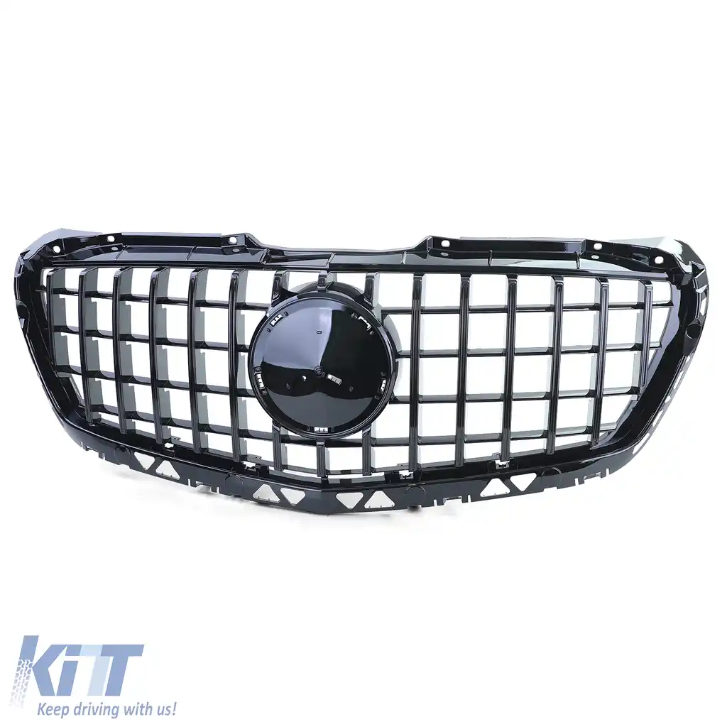 Grilă sport neagră lucioasă, potrivită pentru Mercedes Sprinter W906 Facelift 13-18-image-6203738