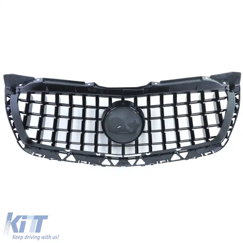 Grilă sport neagră lucioasă, potrivită pentru Mercedes Sprinter W906 Facelift 13-18-image-6203745
