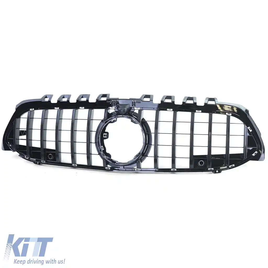 Grilă Sport Neagră Lucioasă potrivită pentru Mercedes A-Class W177 V177 2018-2022-image-6203843