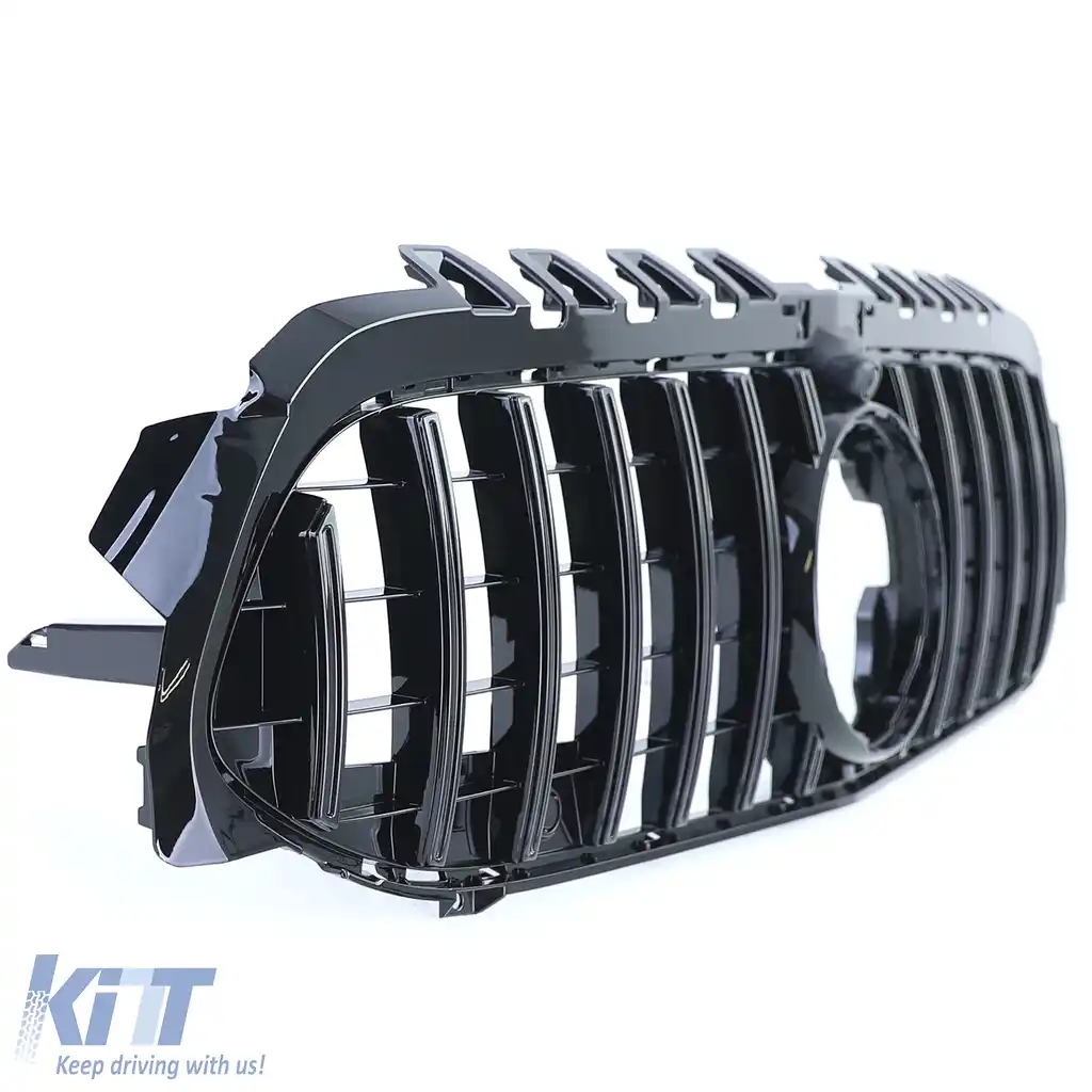 Grilă Sport Neagră Lucioasă potrivită pentru Mercedes A-Class W177 V177 2018-2022-image-6203844