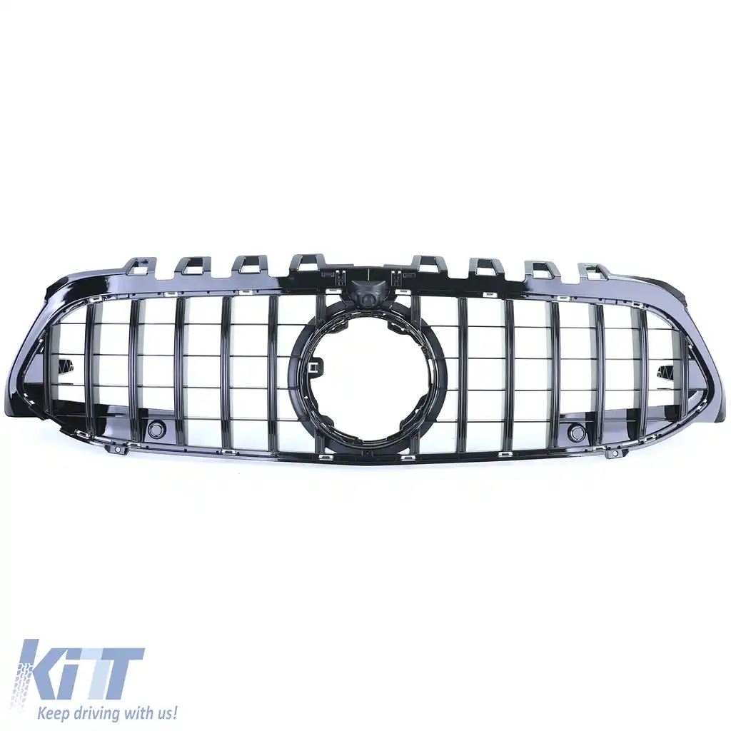 Grilă Sport Neagră Lucioasă potrivită pentru Mercedes A-Class W177 V177 2018-2022-image-6203846