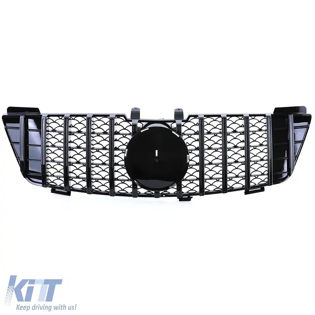 Grilă sport neagră lucioasă, potrivită pentru Mercedes ML W164 pre-facelift 2005-2008-image-6205254