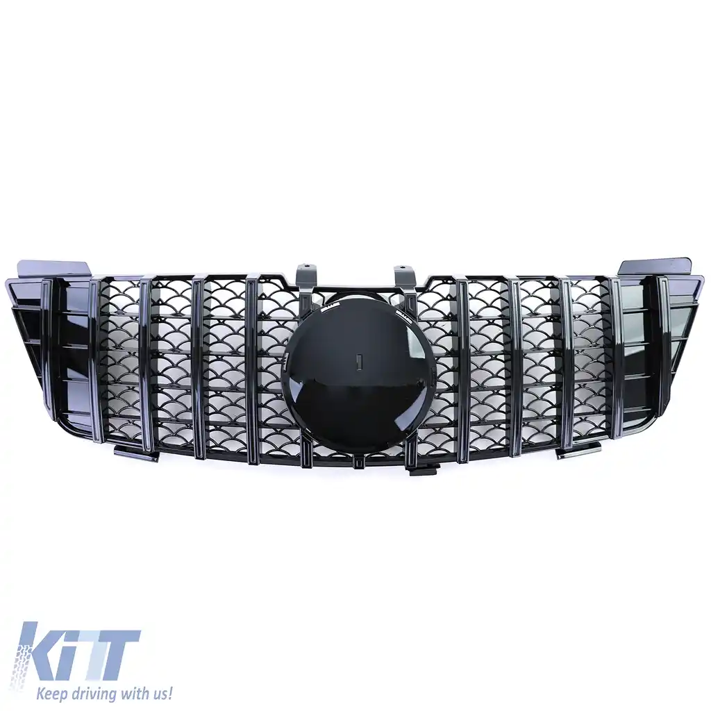 Grilă sport neagră lucioasă, potrivită pentru Mercedes ML W164 pre-facelift 2005-2008-image-6205259