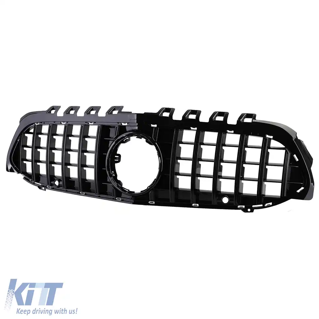 Grilă sport neagră lucioasă, potrivită pentru Mercedes A-Class W177 V177 18-24-image-6205495