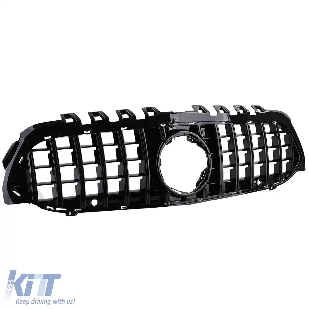 Grilă sport neagră lucioasă, potrivită pentru Mercedes A-Class W177 V177 18-24-image-6205497