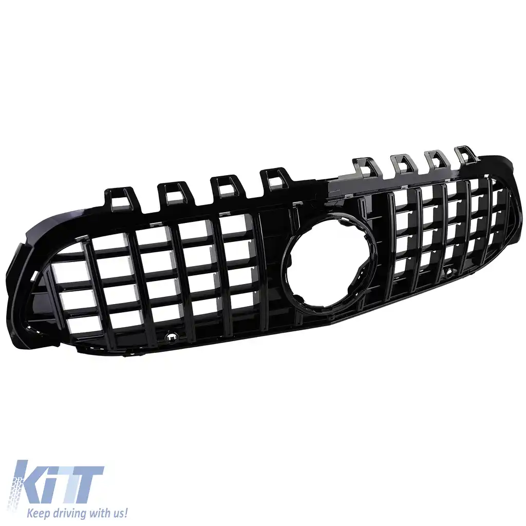 Grilă sport neagră lucioasă, potrivită pentru Mercedes A-Class W177 V177 18-24-image-6205499
