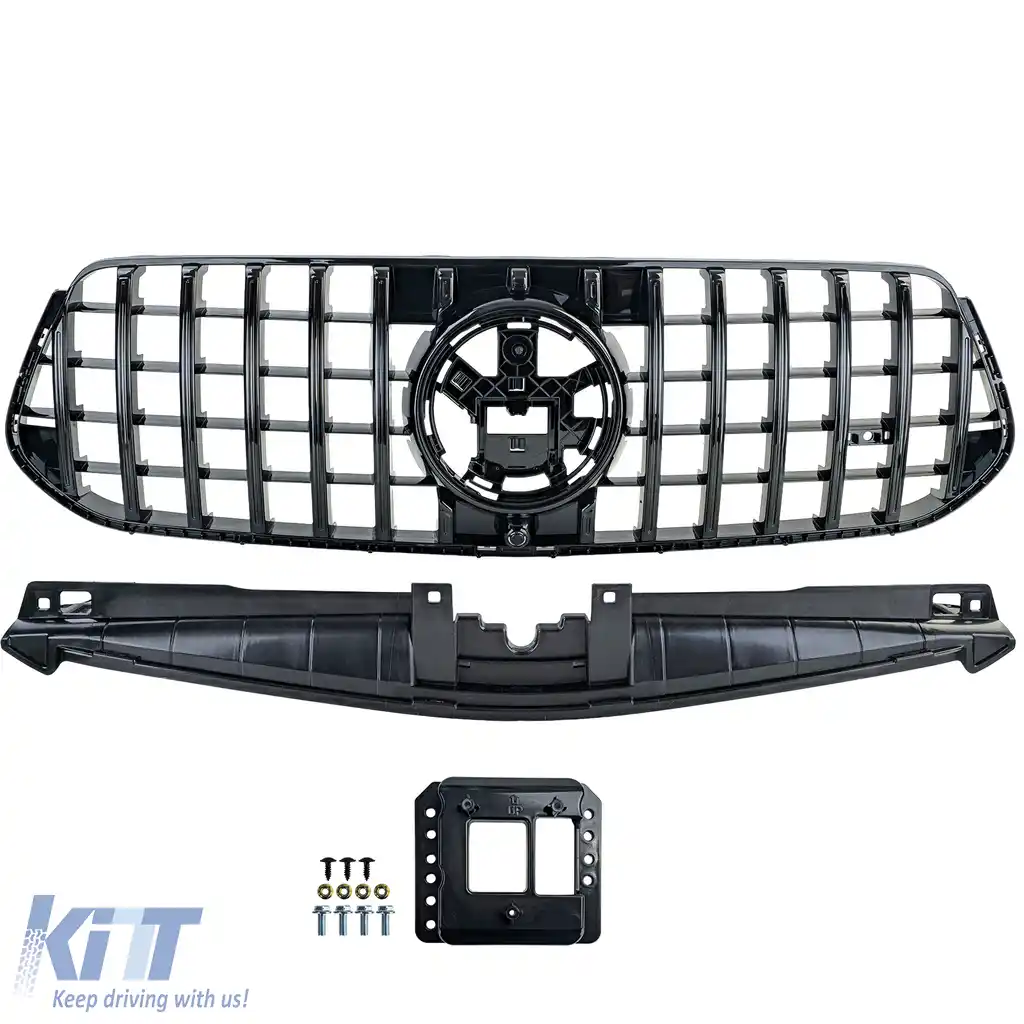 Grilă sport neagră lucioasă, potrivită pentru Mercedes GLE V167 din 2023-image-6208266