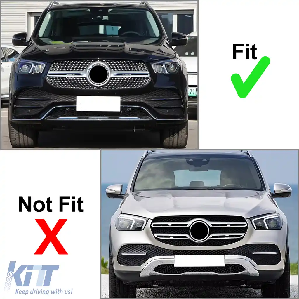 Grilă sport neagră lucioasă, potrivită pentru Mercedes GLE V167 Coupe C167 18-23 cu design A-image-6211086