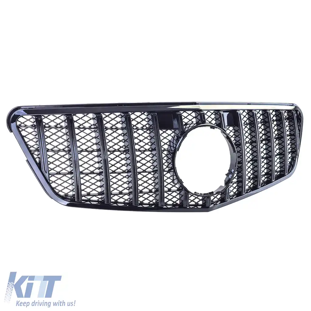 Grilă sport neagră lucioasă potrivită pentru Mercedes E W212 S212 pre-facelift 09-13-image-6257655