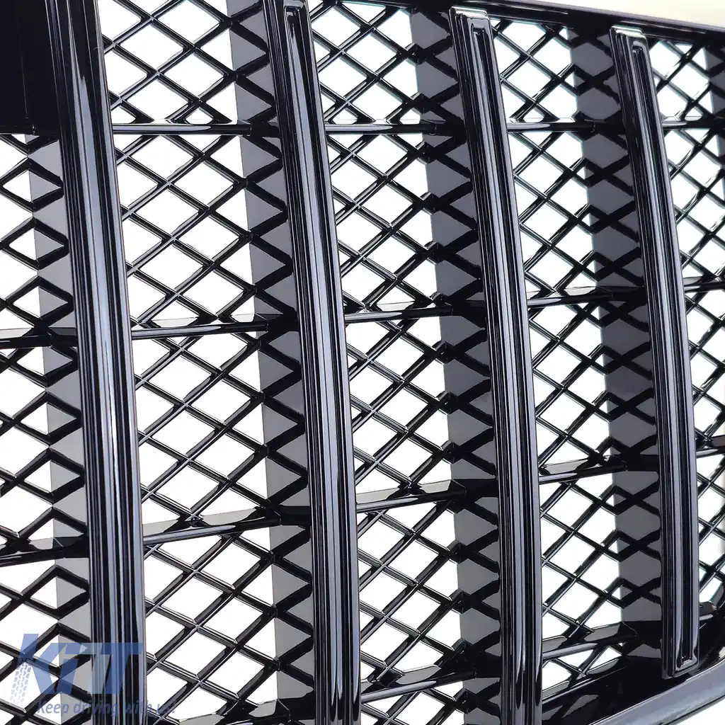 Grilă sport neagră lucioasă potrivită pentru Mercedes E W212 S212 pre-facelift 09-13-image-6257656