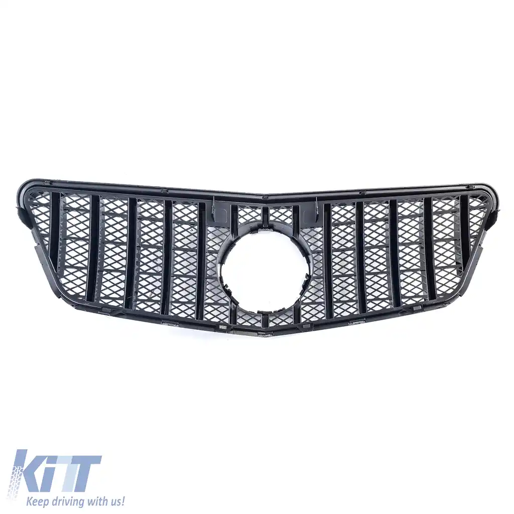 Grilă sport neagră lucioasă potrivită pentru Mercedes E W212 S212 pre-facelift 09-13-image-6257657