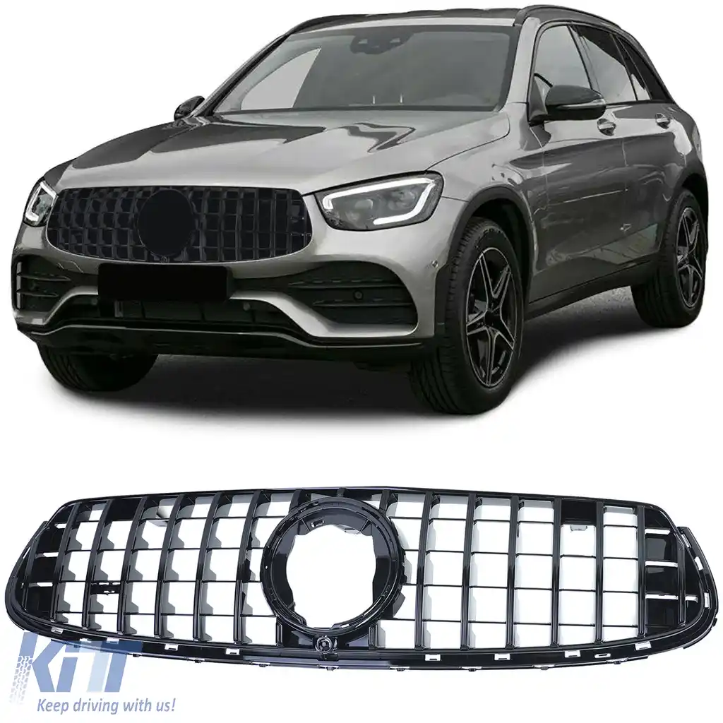 Grilă Sport Neagră Lucioasă potrivită pentru Mercedes GLC X253 Coupe C253 2019-2022