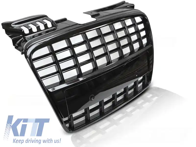 image-44-GRILĂ SPORT NEAGRĂ LUCIOASĂ potrivită pentru AUDI A4 B7 04-08