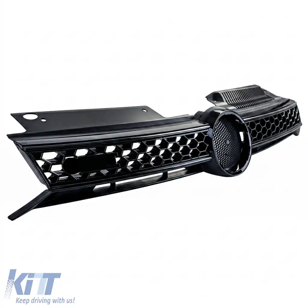 Grilă sport neagră lucioasă potrivită pentru VW Golf 6, inclusiv GTI 08-13-image-6327586