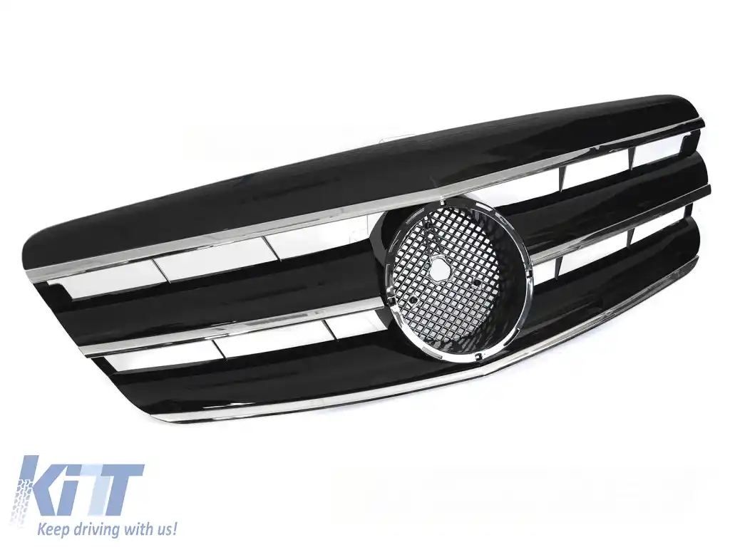 GRILĂ SPORT NEGRU CROMAT potrivită pentru MERCEDES W221 05-09
