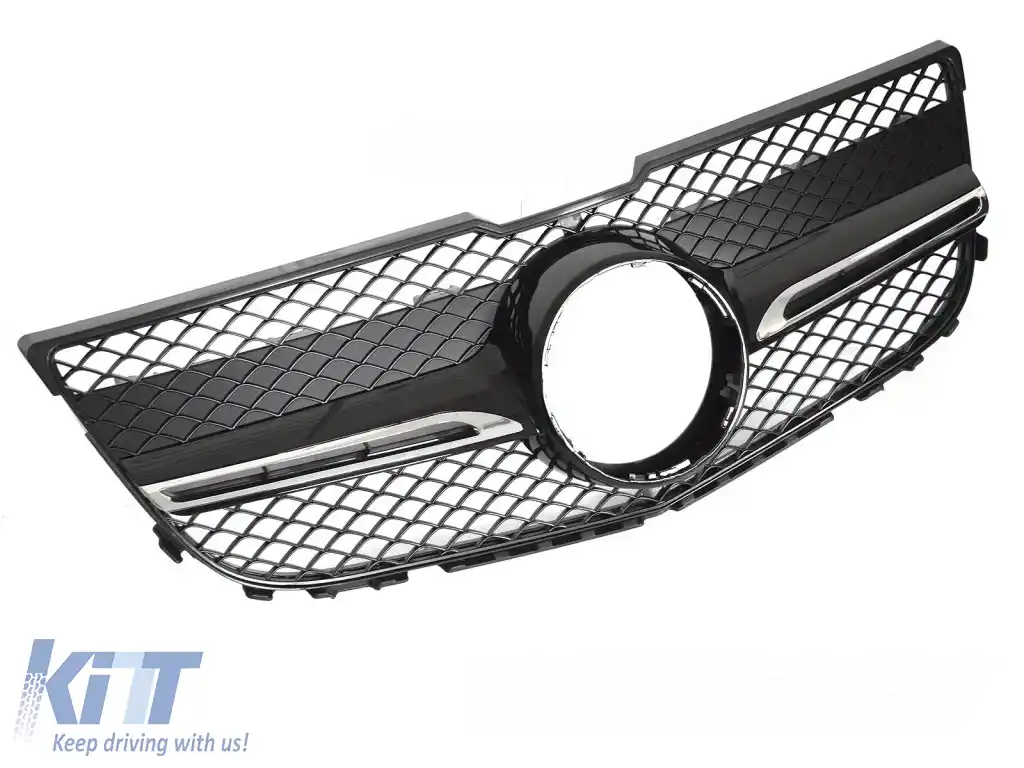 GRILĂ SPORT NEGRU CROMAT potrivită pentru MERCEDES GLK X204 13-15