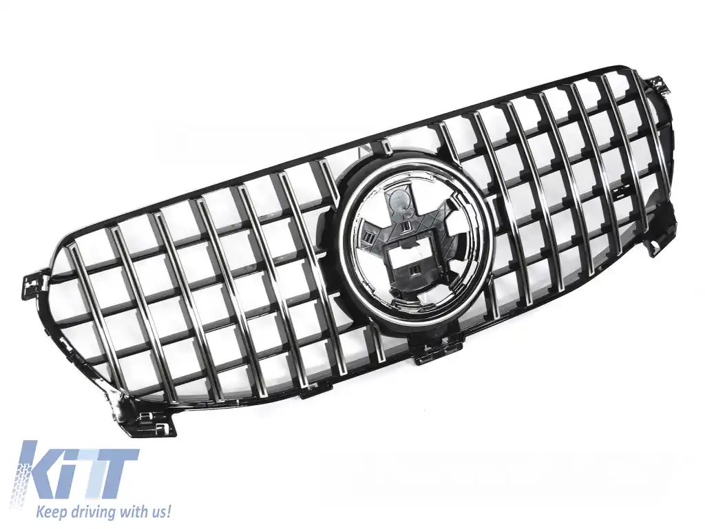 GRILĂ SPORT NEGRU CROMAT potrivită pentru MERCEDES GLE W167 19-23