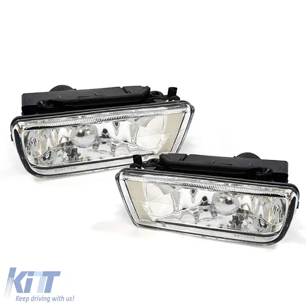 Grilă sport pentru bara de protecție cu faruri de ceață din sticlă clară, potrivită pentru BMW Seria 3 E36-image-6201918