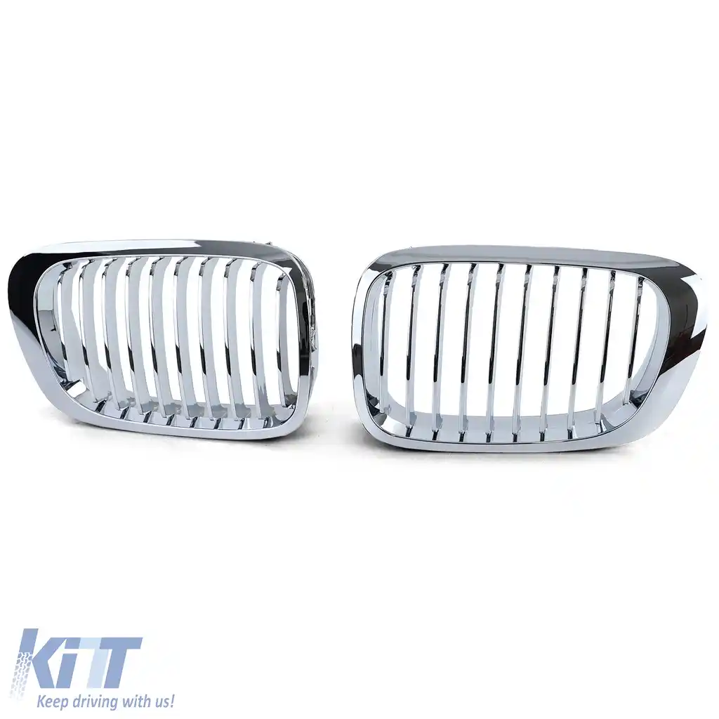 Grilă sport Performance cromată potrivită pentru BMW Seria 3 E46 Coupe Cabrio 99-03-image-6205349
