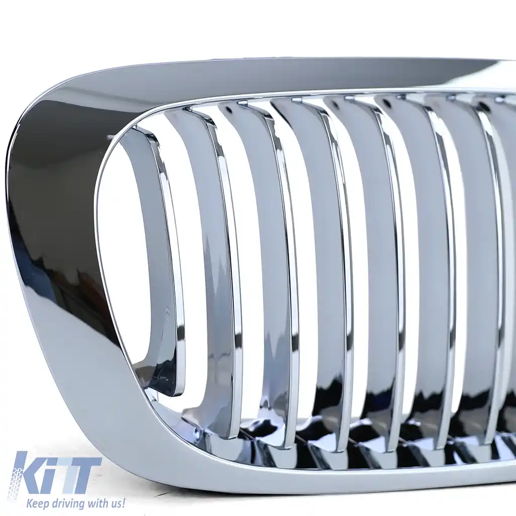 Grilă sport Performance cromată potrivită pentru BMW Seria 3 E46 Coupe Cabrio 99-03-image-6205352