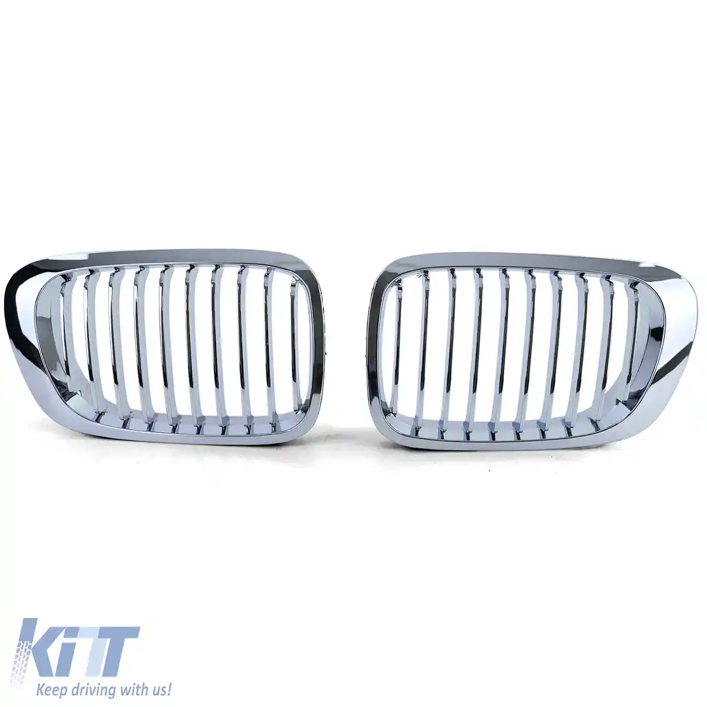 Grilă sport Performance cromată potrivită pentru BMW Seria 3 E46 Coupe Cabrio 99-03-image-6205353