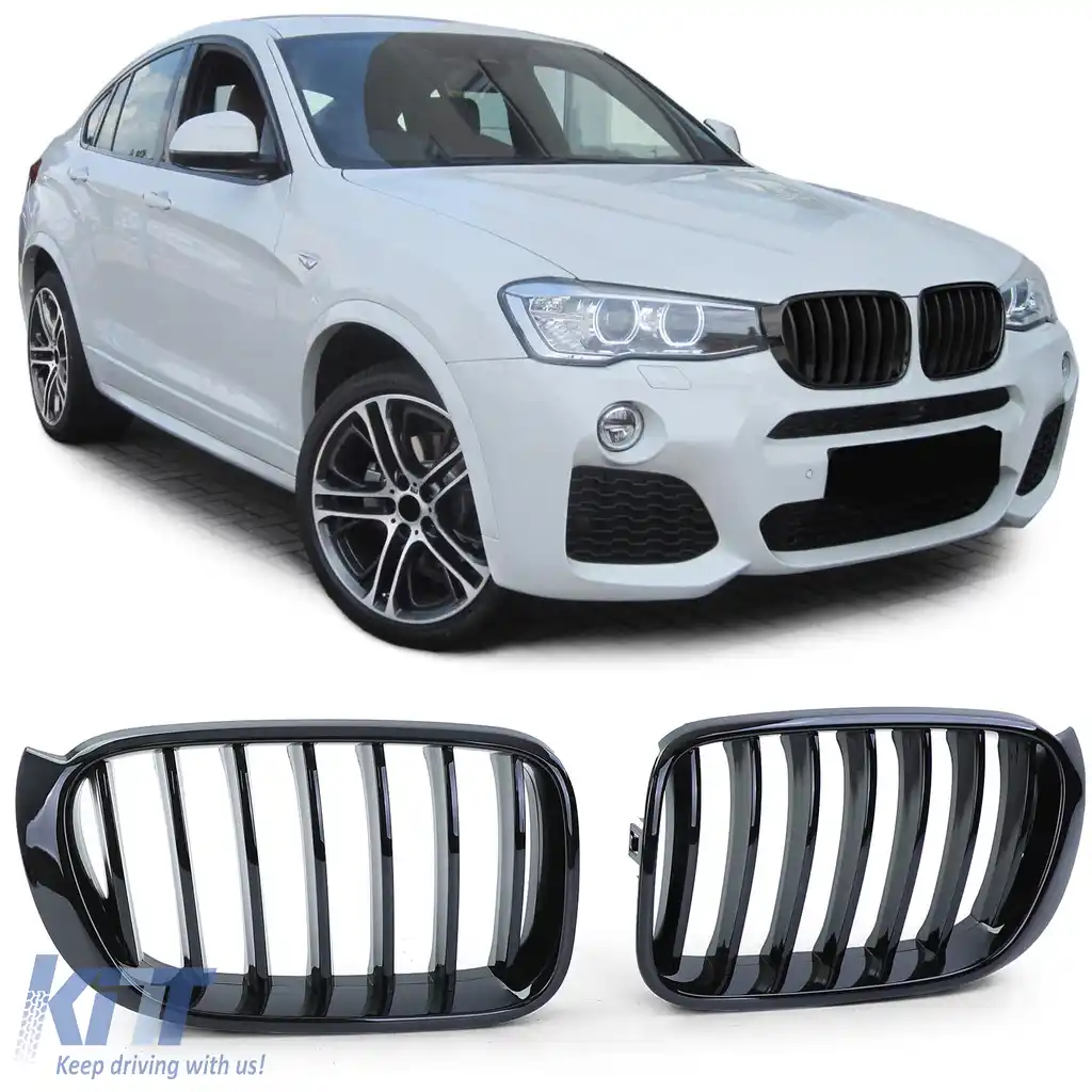 Grilă sport Performance lucioasă neagră potrivită pentru BMW X3 F25 X4 F26 din 14
