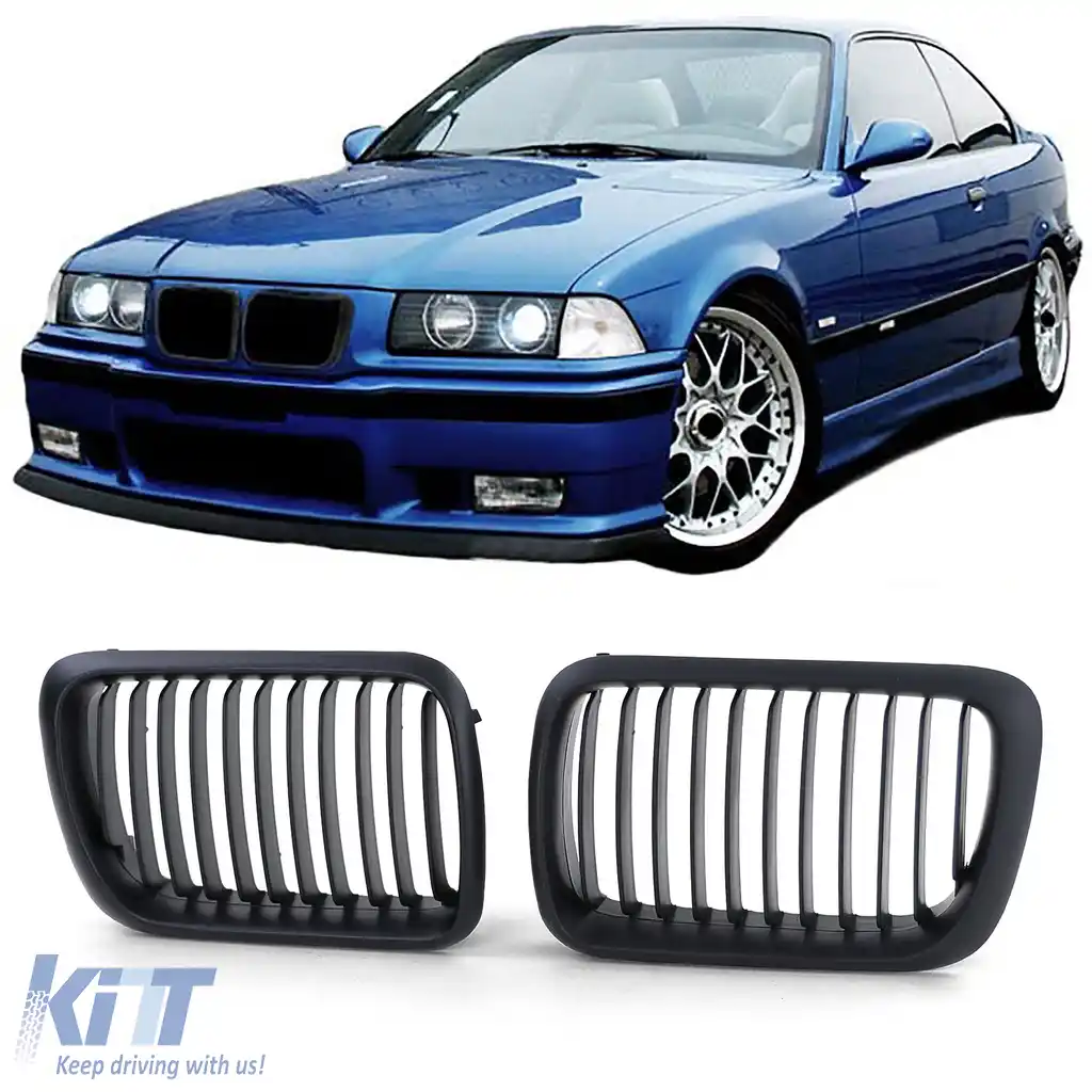 Grilă sport Performance mată potrivită pentru BMW Seria 3 E36 facelift din 96