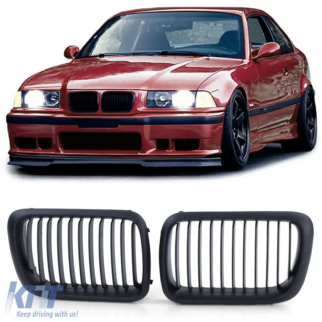 Grilă sport Performance mată potrivită pentru BMW Seria 3 E36 Coupe Cabrio 96-99