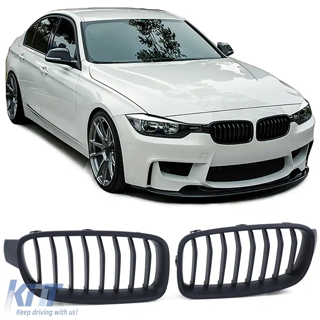 Grilă sport Performance neagră mată potrivită pentru BMW Seria 3 F30 F31 11-19