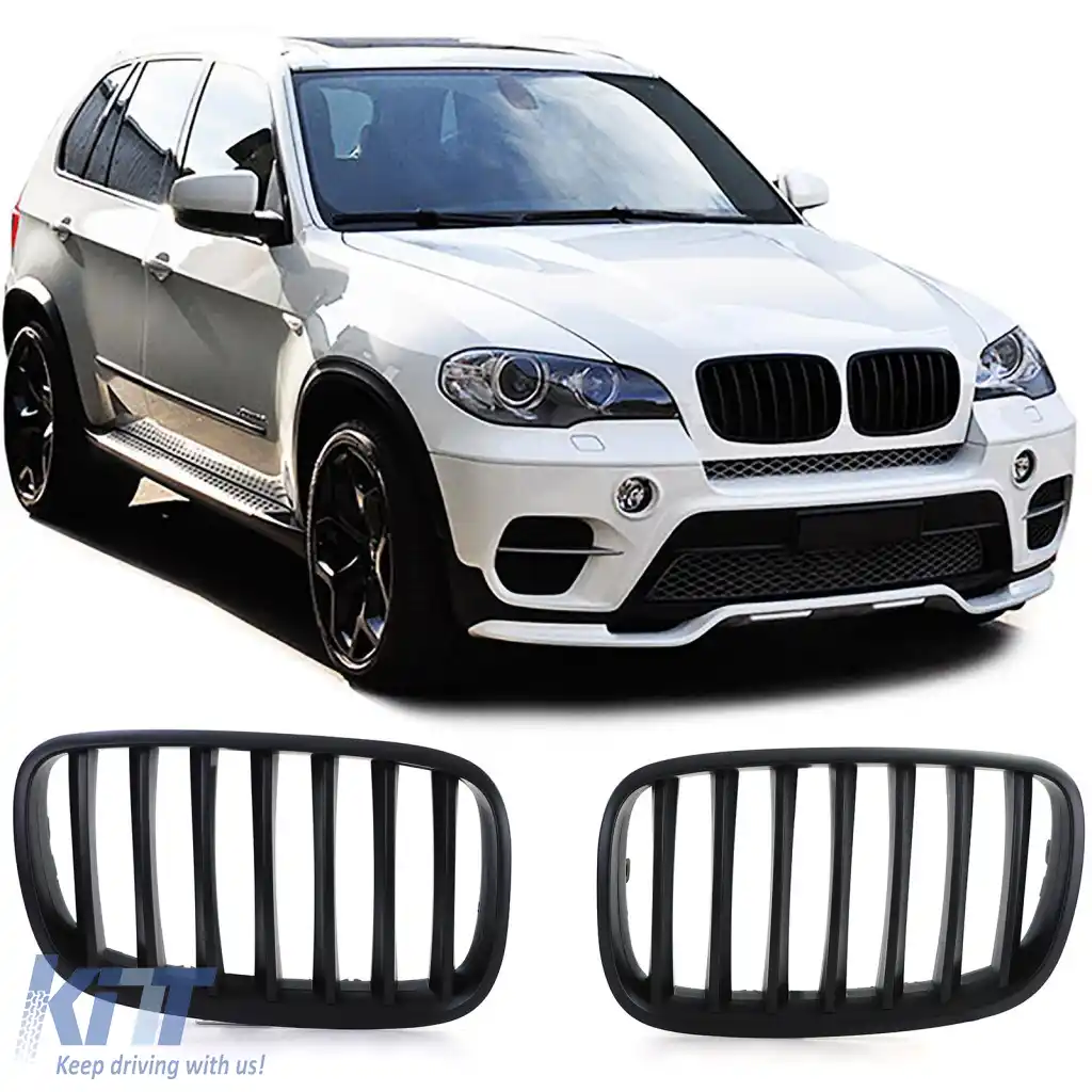 Grilă sport Performance neagră mată potrivită pentru BMW X5 E70 X6 E71 06-13