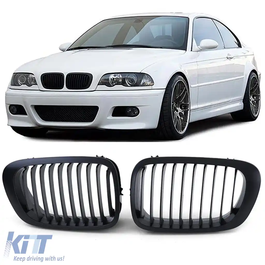 Grilă sport Performance neagră potrivită pentru BMW Seria 3 E46 Coupe Cabrio 99-03