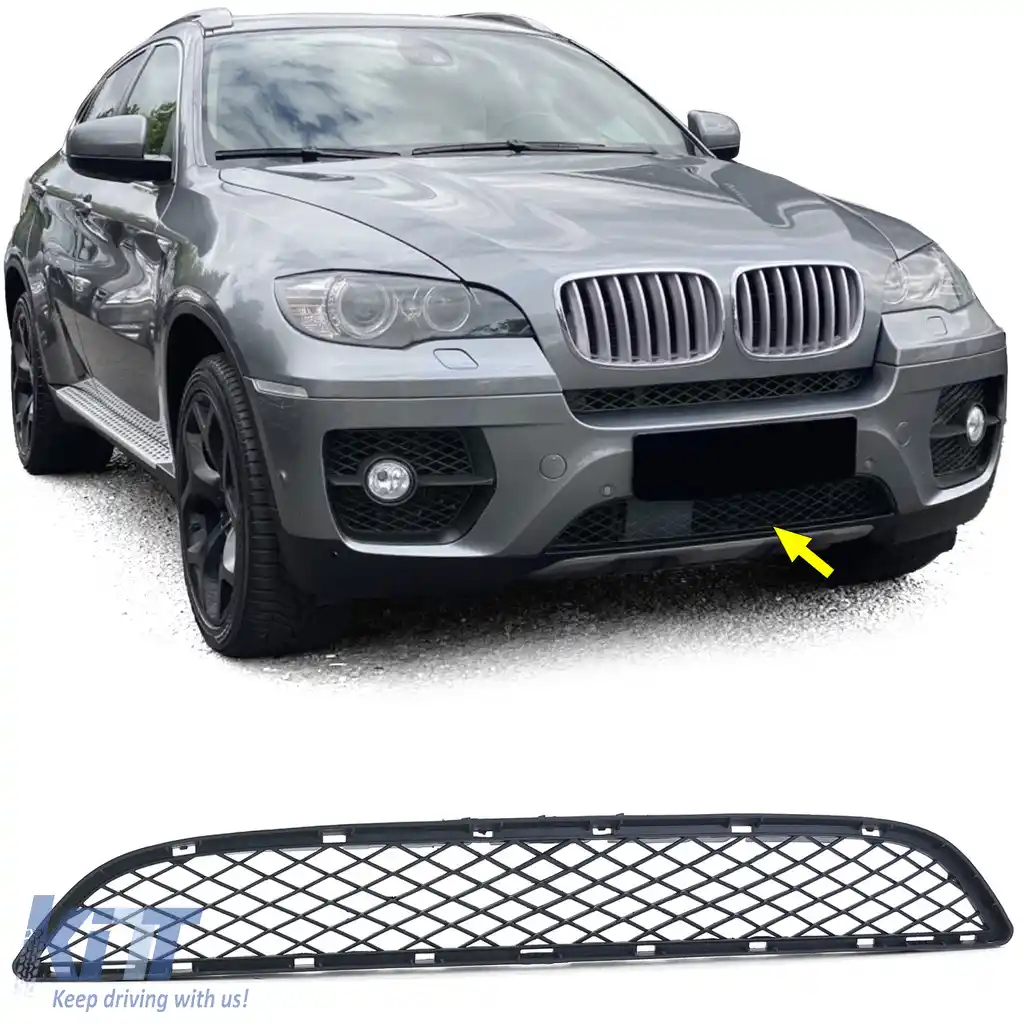 Grilă sport plasă centrala inferioară potrivită pentru BMW X6 E71 06-14