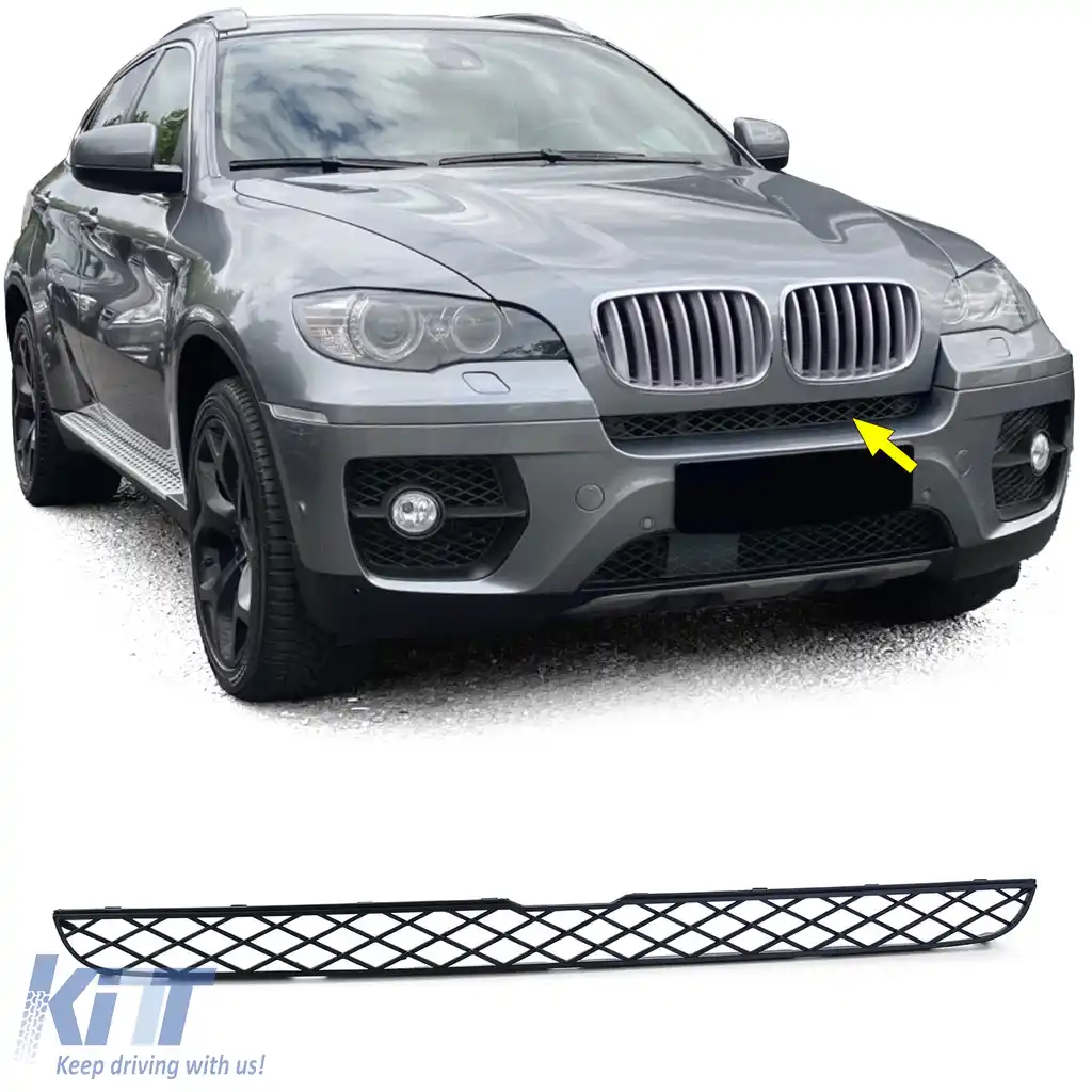 Grilă sport plasă centrala superioară potrivită pentru BMW X6 E71 06-14