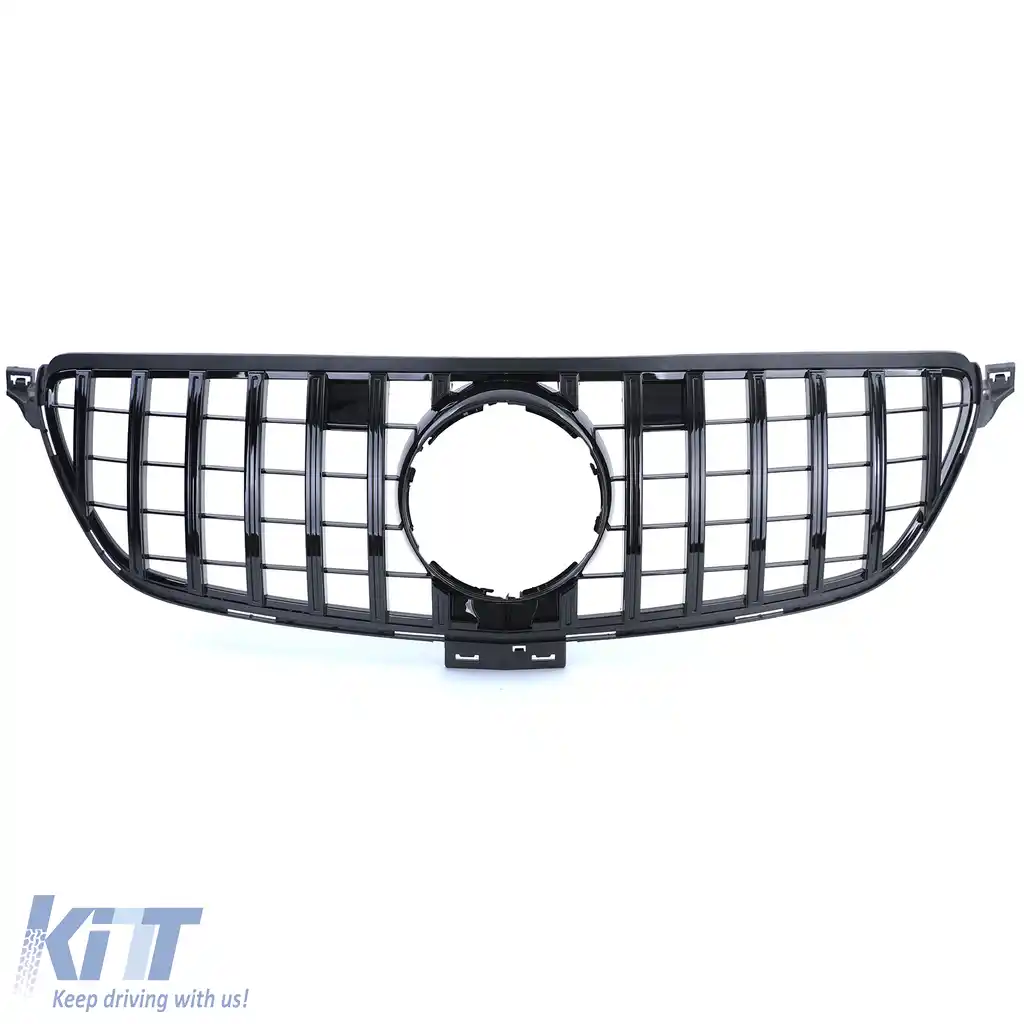 Grilă sport radiator față neagră lucioasă, potrivită pentru Mercedes GLE Coupe C292 din 15-image-6195051