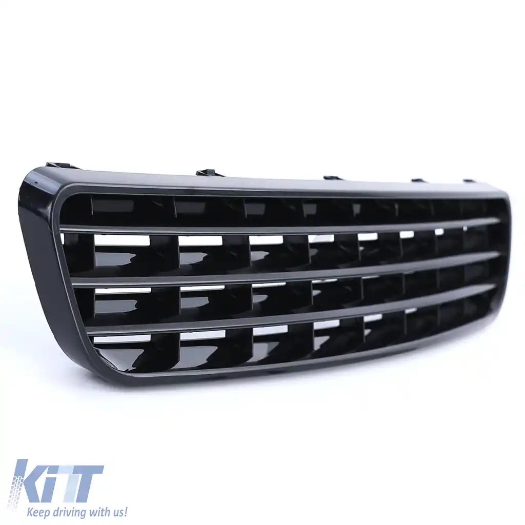 Grilă sport radiator fără emblemă neagră, potrivită pentru Audi A3 8L 96-00-image-6193463