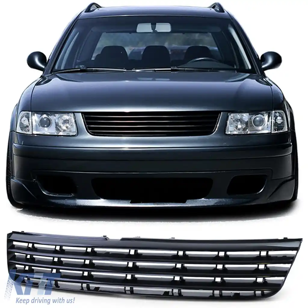 Grilă sport radiator fără emblemă, potrivită pentru VW Passat 3B variantă sedan 96-00