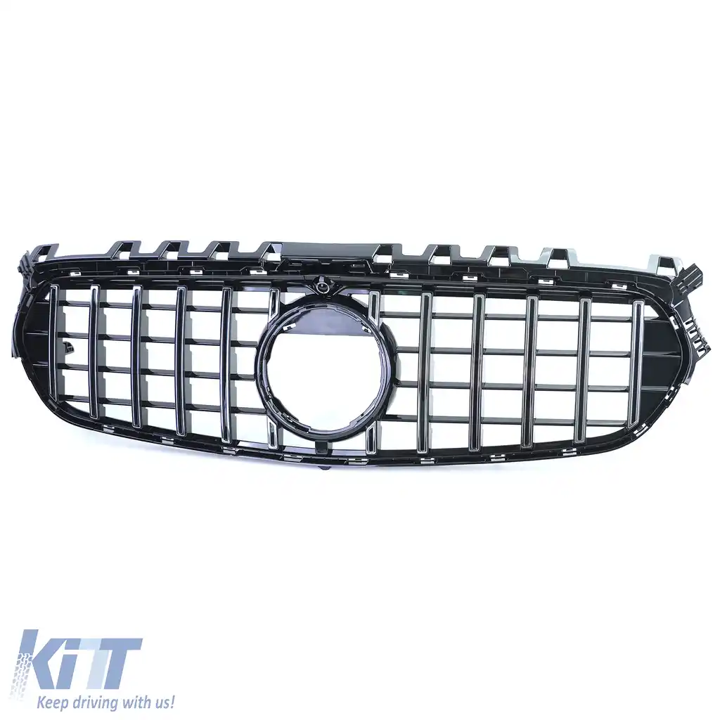 Grilă sport radiator neagră lucioasă cromată, potrivită pentru Mercedes B-Class W247 din 18-image-6206490