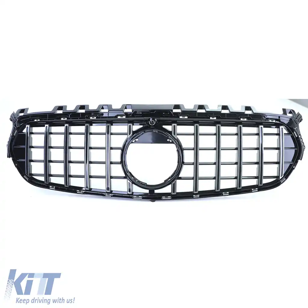 Grilă sport radiator neagră lucioasă cromată, potrivită pentru Mercedes B-Class W247 din 18-image-6206493