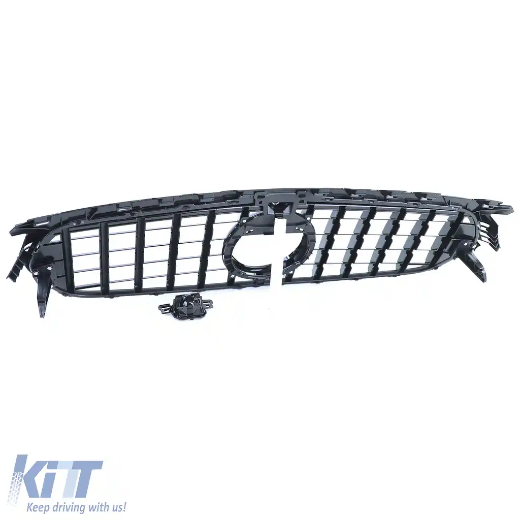 Grilă sport radiator neagră lucioasă cromată, potrivită pentru Mercedes B-Class W247 din 18-image-6206494