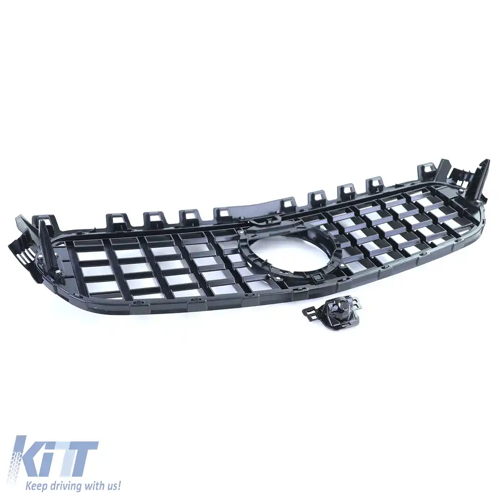 Grilă sport radiator neagră lucioasă cromată, potrivită pentru Mercedes B-Class W247 din 18-image-6206495