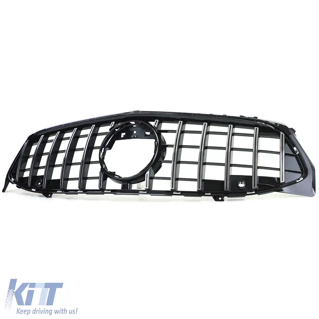 Grilă sport radiator neagră lucioasă cu crom pentru Mercedes CLA X118 din 19-image-6257611