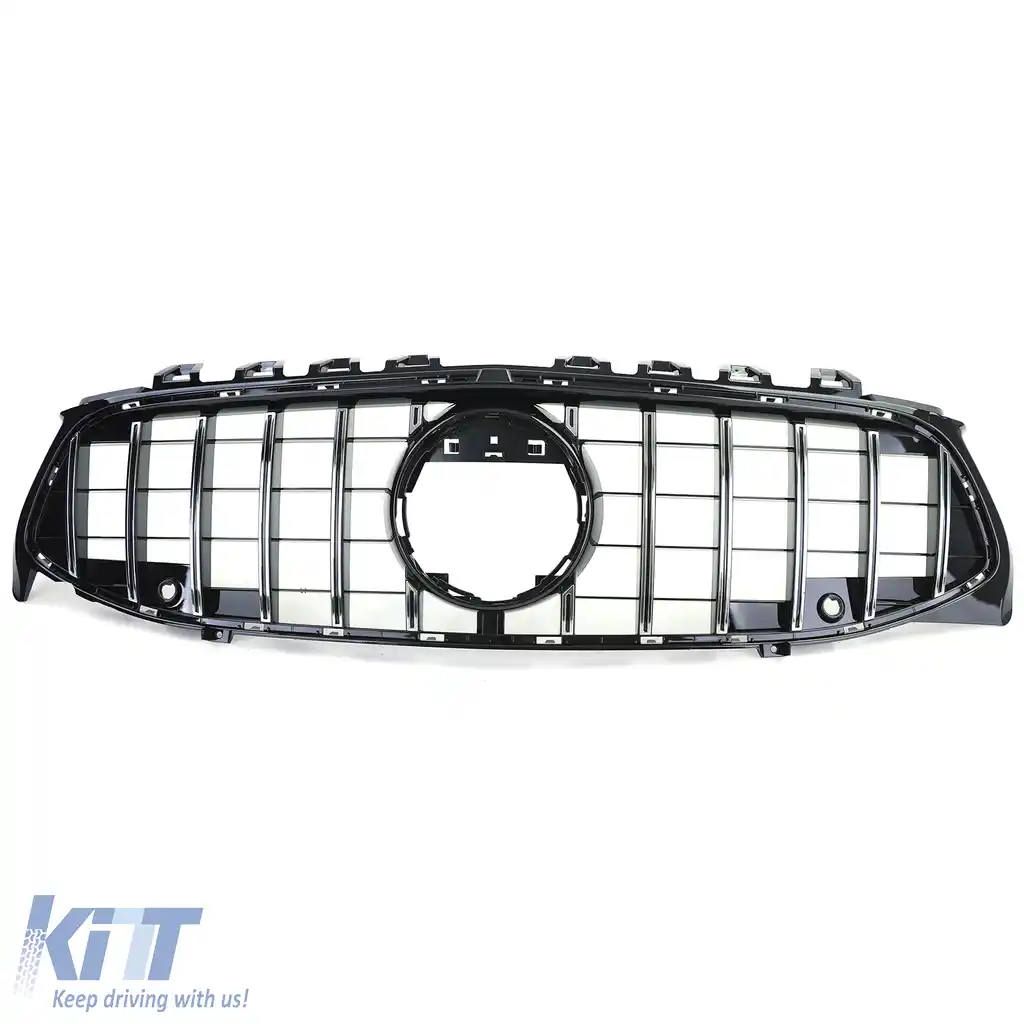 Grilă sport radiator neagră lucioasă cu crom pentru Mercedes CLA X118 din 19-image-6257612