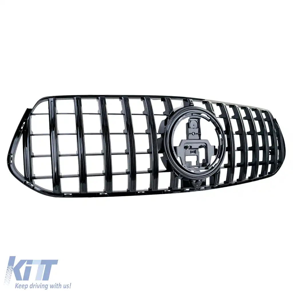 Grilă sport radiator neagră lucioasă, potrivită pentru Mercedes GLE V167 Coupe C167 din 2023 cu design A-image-6203617