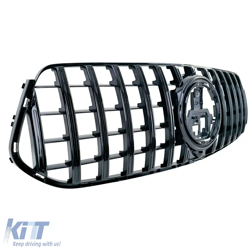 Grilă sport radiator neagră lucioasă, potrivită pentru Mercedes GLE V167 Coupe C167 din 2023 cu design A-image-6203618