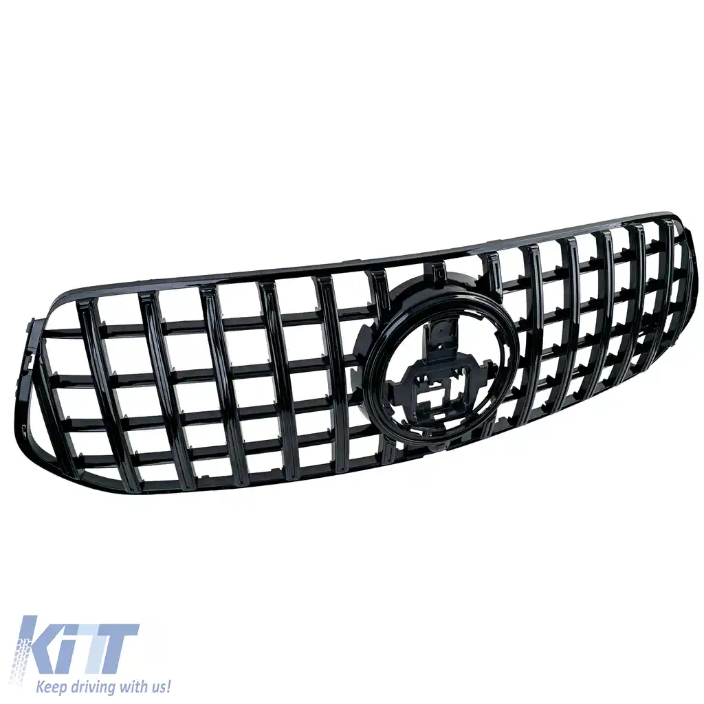 Grilă sport radiator neagră lucioasă, potrivită pentru Mercedes GLE V167 Coupe C167 din 2023 cu design A-image-6203619