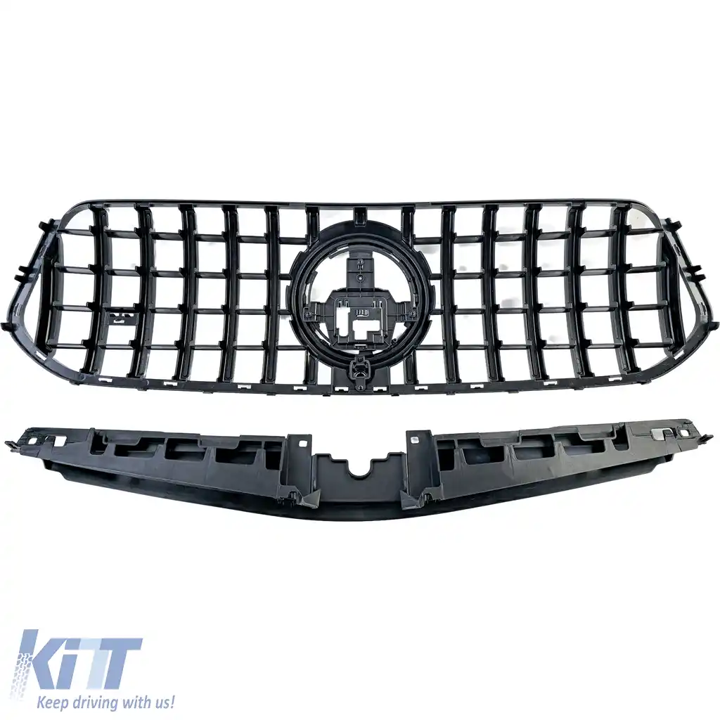 Grilă sport radiator neagră lucioasă, potrivită pentru Mercedes GLE V167 Coupe C167 din 2023 cu design A-image-6203621