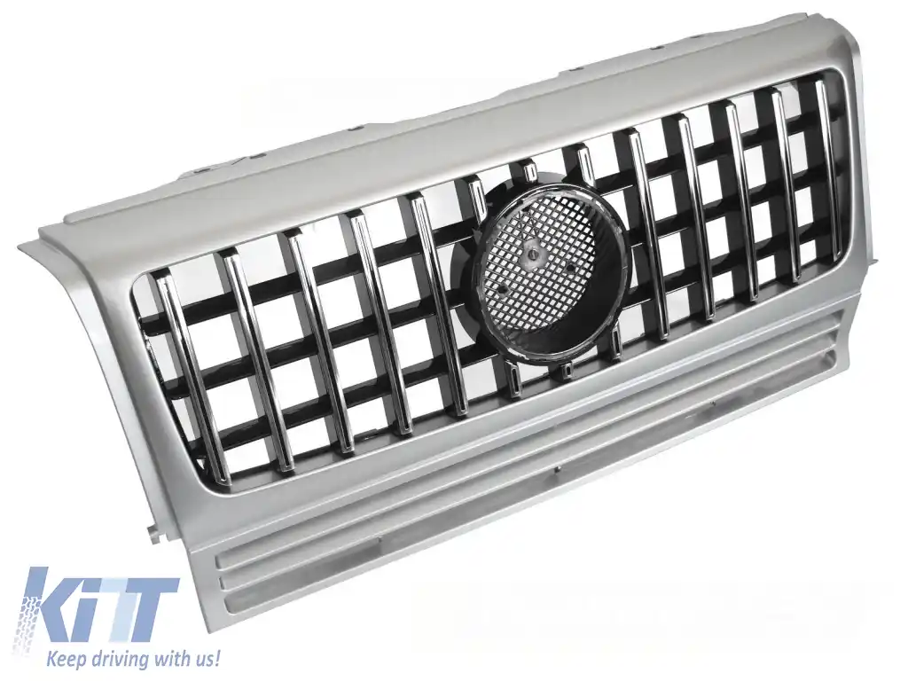 GRILĂ SPORT W464 LOOK ARGINTIE CHROME potrivită pentru MERCEDES W463 90-12